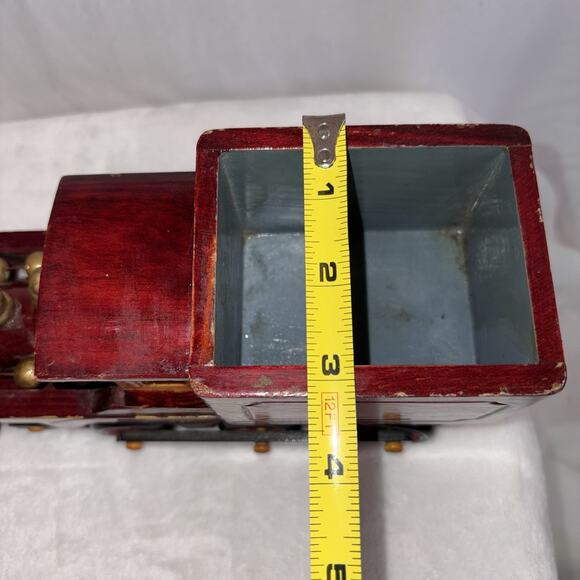 Wooden Train Centerpiece PBC International Locomotive Candy Or Pencil Holder - Picture 13 of 13